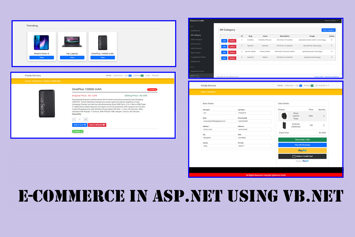 Ecommerce Project In ASP NET